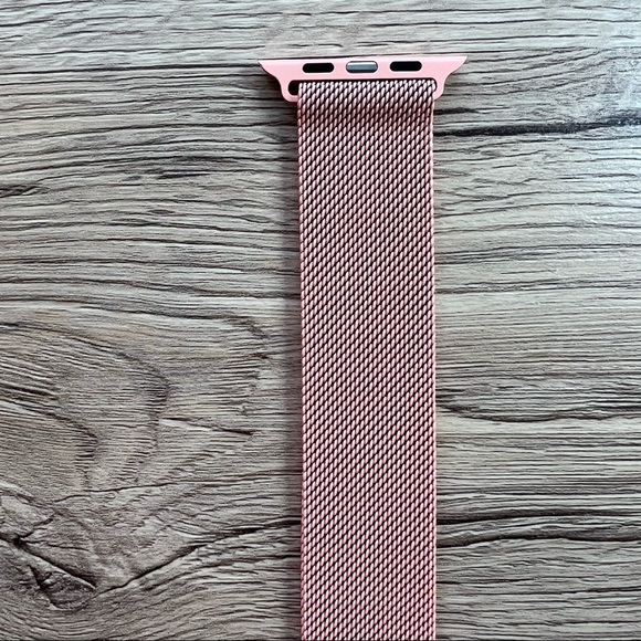 NEW BAND PINK Milanese Stainless For Apple Watch - Picture 3 of 5